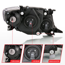 Load image into Gallery viewer, ANZO 2009-2010 Toyota Corolla Crystal Headlight Black Amber - eliteracefab.com