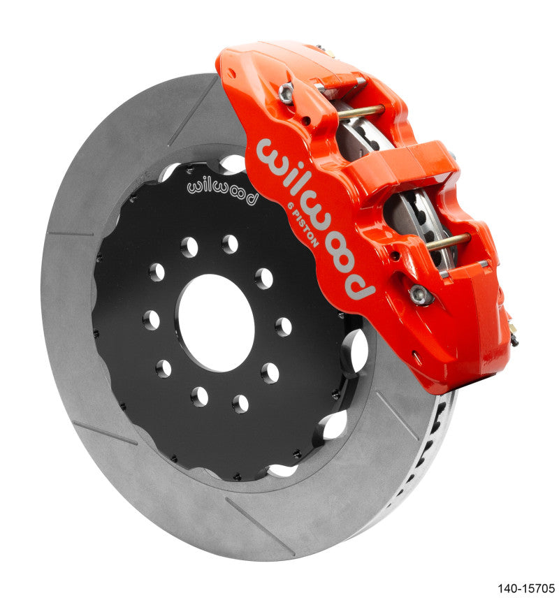 Wilwood AERO6 Front Big Brake Kit 14.00in Rotor Red - 97-13 Chevrolet Corvette C5/C6/Z06 Wilwood