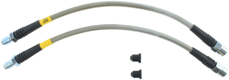 StopTech 87-91 BMW M3 / 89-4/91 325/328 Series (E30/E36) Front Stainless Steel Brake Line Kit - eliteracefab.com