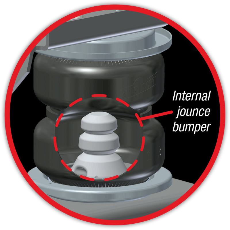 Air Lift Replacement Air Spring-Loadlifter 5000 Ultimate Bellows Type w/ internal Jounce Bumper - eliteracefab.com