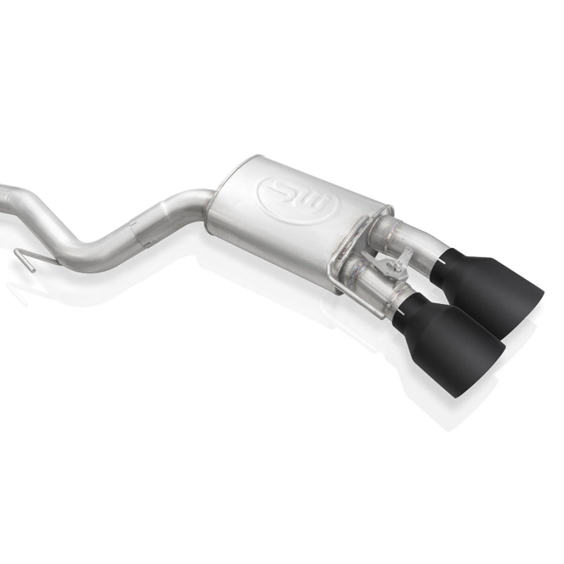 Stainless Works 2020 Ford GT500 Redline Catback X-Pipe Exhaust Factory Connect - Black Tips Stainless Works