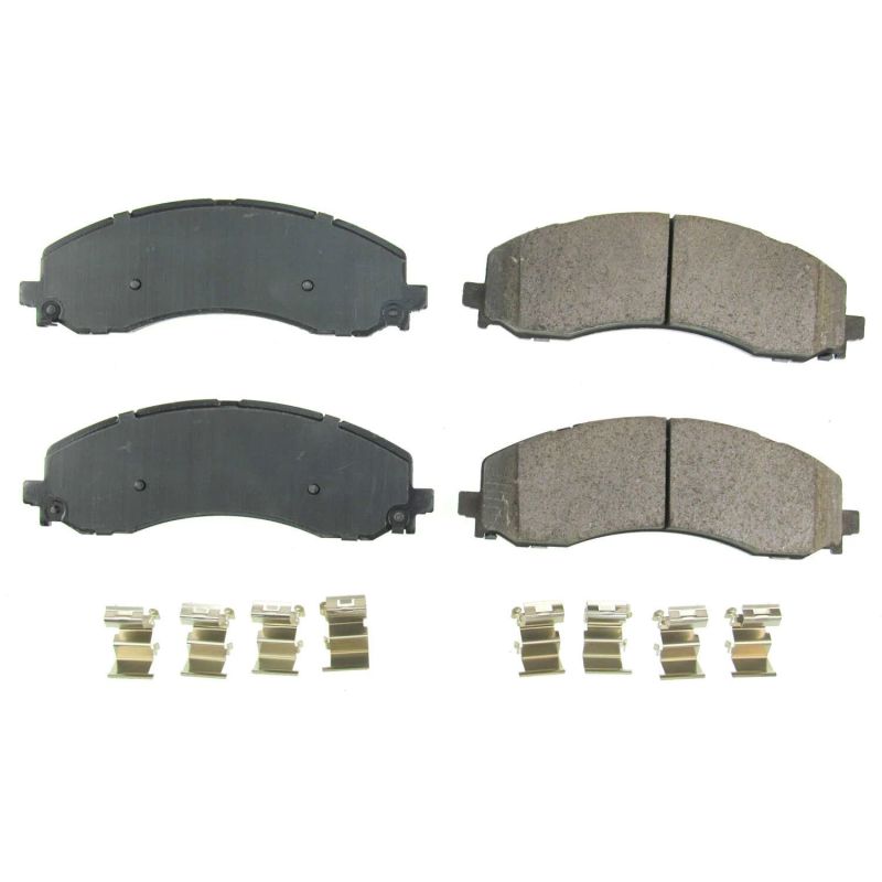 Power Stop 2019 Ram 2500 Front Z17 Evolution Ceramic Brake Pads w/Hardware - eliteracefab.com