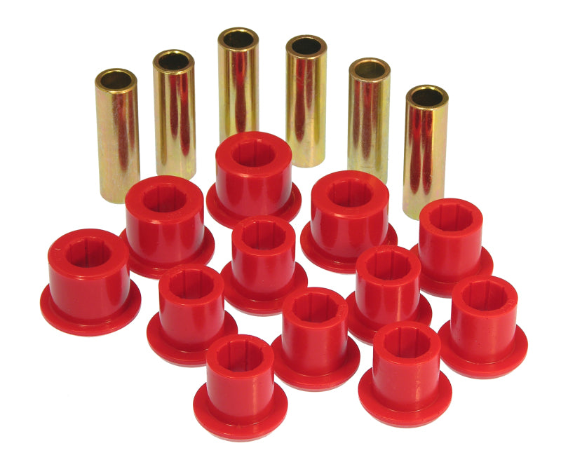 Prothane 98-08 Ford Ranger Rear Leaf Spring Bushings - Red - eliteracefab.com