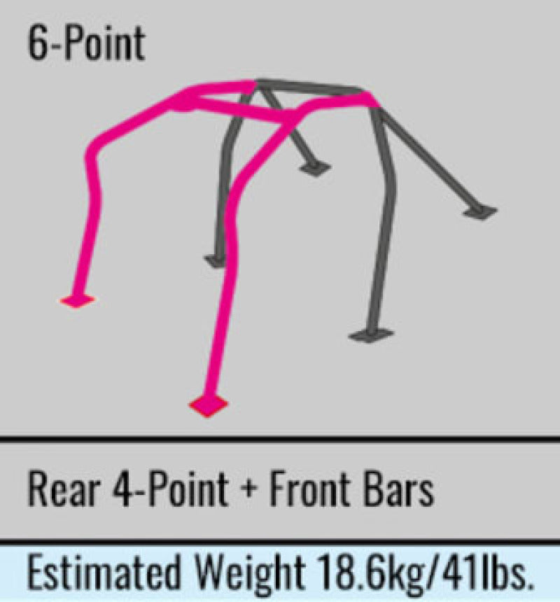 Cusco D1 Chromoly Roll Cage 6 Point Front & Rear 4 Passenger Hyundai Genesis Coupe (S/O / No Cancel)