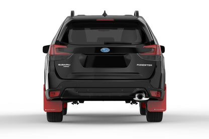 Rally Armor 2019 Subaru Forester UR Red Mud Flap w/ White Logo - eliteracefab.com