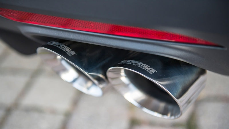 Corsa 15-16 Ford Mustang GT 5.0 3in Axle Back Exhaust Polish Quad Tips (Sport) - eliteracefab.com