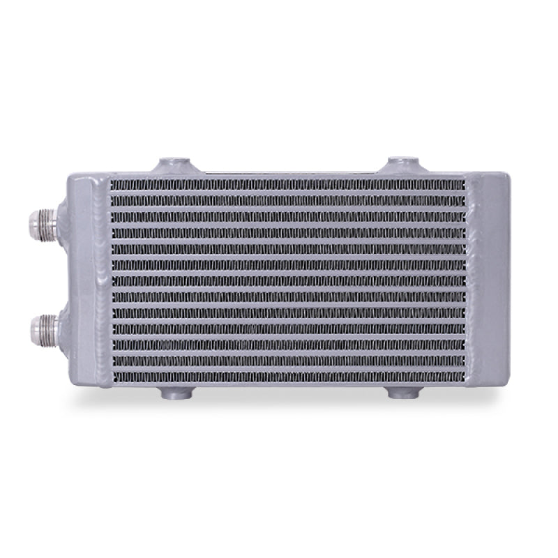Mishimoto Universal Small Bar and Plate Dual Pass Silver Oil Cooler - eliteracefab.com