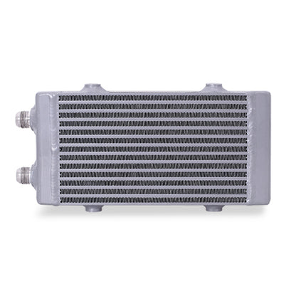 Mishimoto Universal Small Bar and Plate Dual Pass Silver Oil Cooler - eliteracefab.com
