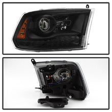 Load image into Gallery viewer, xTune Dodge Ram 13-17 ( w/ Factory Projector LED) Projector Headlight - Black HD-JH-DR13-P-BK - eliteracefab.com