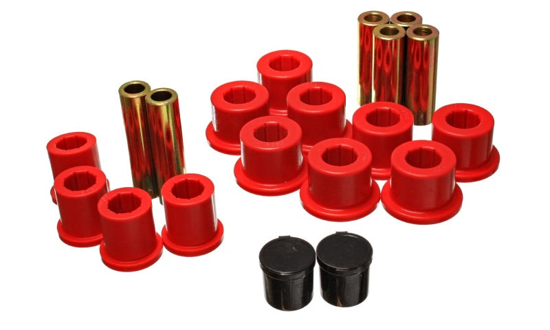 Energy Suspension Rear Spring Bushing Set - Red - eliteracefab.com