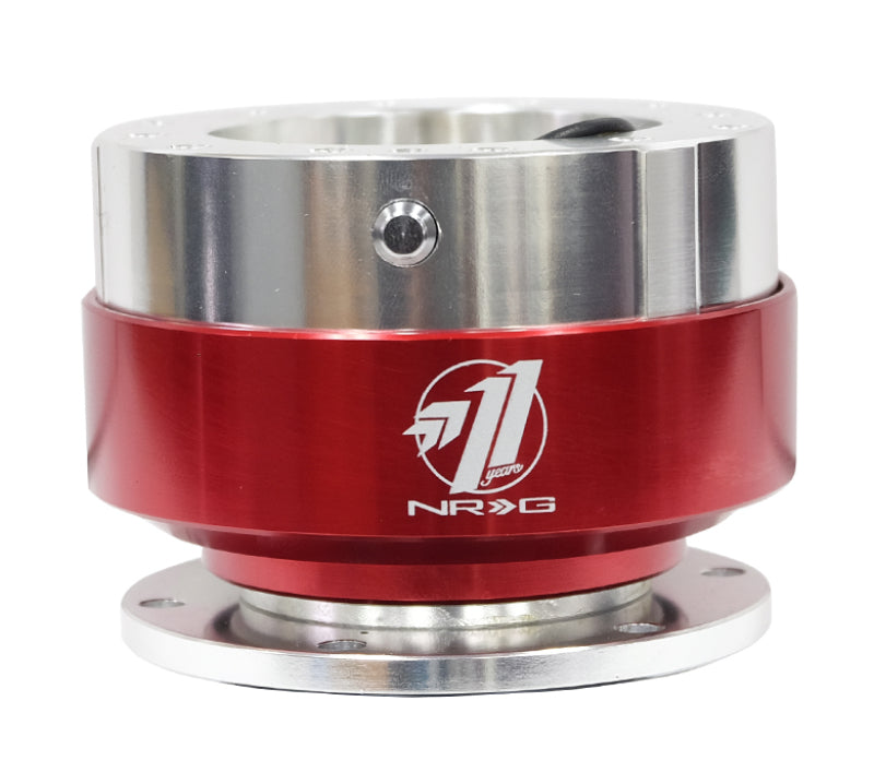 NRG Quick Release - Black Body/ Red Chrome Ring - eliteracefab.com