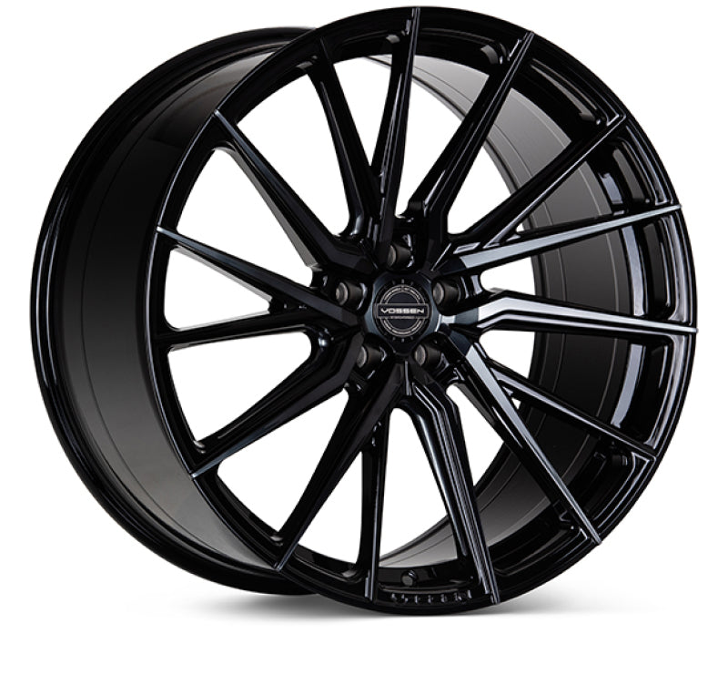 Vossen HF-4T 20x10.5 / 5x112 / ET42 / Deep Face / 66.5 - Tinted Gloss Black - Left Wheel