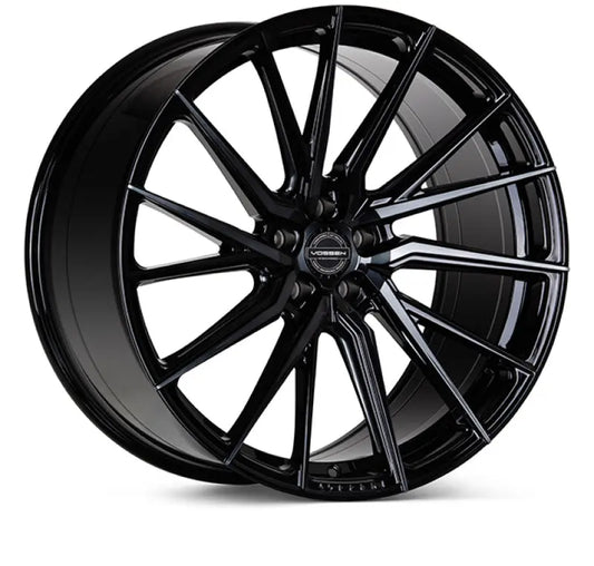 Vossen HF-4T 22x9 / 5x120 / ET30 / Flat Face / 72.56 - Double Tinted - Gloss Black - Left Wheel Vossen