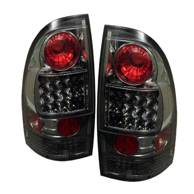 Spyder Toyota Tacoma 05-15 LED Tail Lights Smoke ALT-YD-TT05-LED-SM - eliteracefab.com