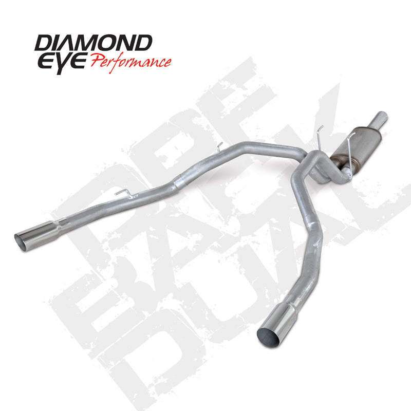 Diamond Eye KIT 3in DPF-BACK DUAL AL: DODGE 1500 2014 DIESEL Diamond Eye Performance
