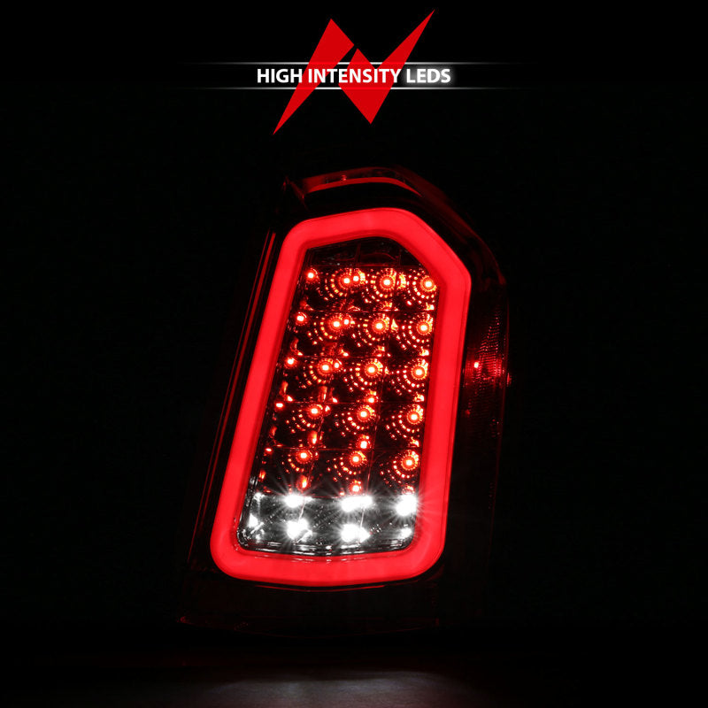 ANZO 11-14 Chrysler 300 LED Taillights Chrome w/ Sequential - eliteracefab.com