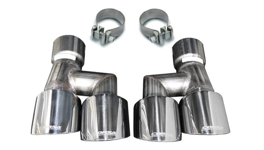 Corsa Twin 4.0in Polished Pro-Series Tip Kit (Clamps Included) CORSA Performance