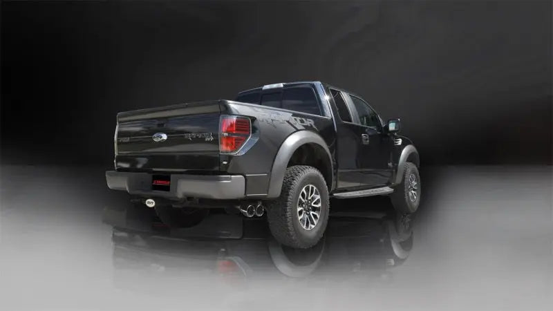 Corsa 11-13 Ford F-150 Raptor 6.2L V8 145in Wheelbase Polished Xtreme Cat-Back Exhaust - eliteracefab.com