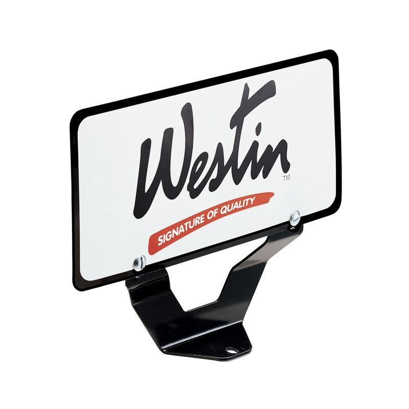 Westin Bull Bar License Plate Relocator - Black - eliteracefab.com