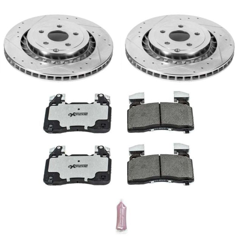 Power Stop 14-17 Chevrolet SS Front Z26 Street Warrior Brake Kit - eliteracefab.com