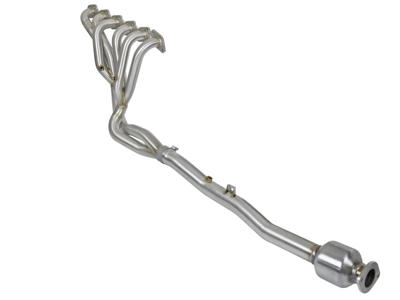 aFe Power Twisted Steel Long Tube Header & Connection Pipes (Street Series) 01-16 Nissan Patrol aFe