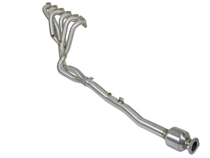 aFe Power Twisted Steel Long Tube Header & Connection Pipes (Street Series) 01-16 Nissan Patrol aFe