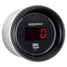 Load image into Gallery viewer, AutoMeter GAUGE; OIL TEMP; 2 1/16in.; 340deg.F; DIGITAL; BLACK DIAL W/RED LED - eliteracefab.com