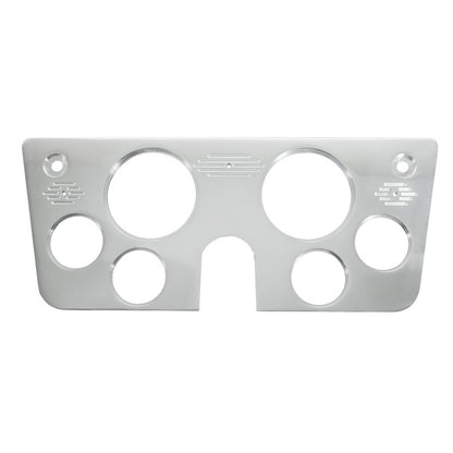 Autometer 67-72 GM Truck Billet Dash Panel - Tach/MPH Speedo/Oil Press/Water Temp/Volt - Cobalt 7045-CB