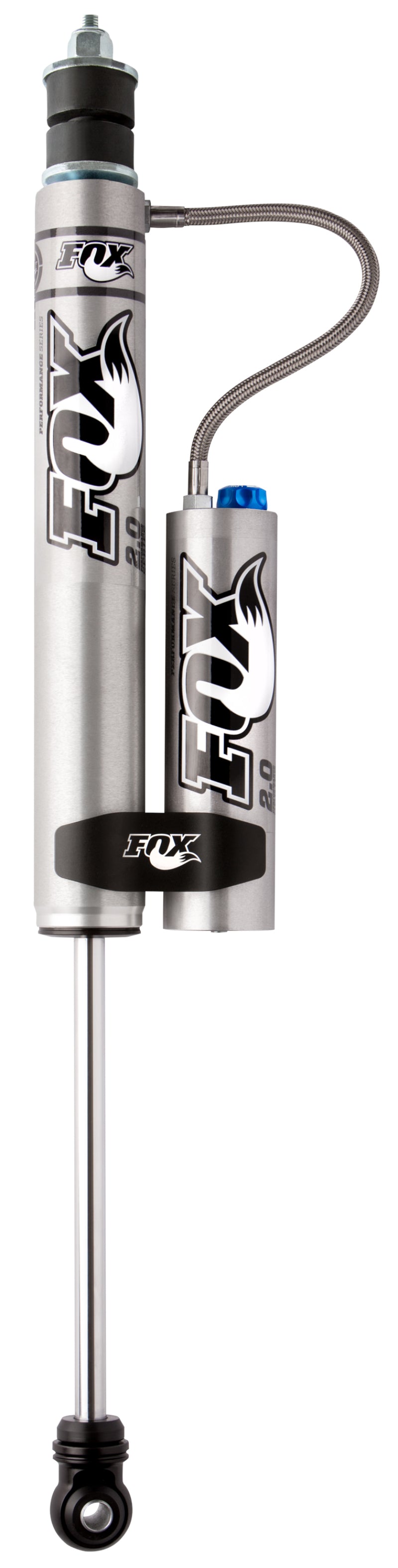 Fox 05+ Ford SD 2.0 Perf Series 10.1in. Smooth Body Remote Res. Front Shock w/CD Adj. / 4-5in. Lift - eliteracefab.com