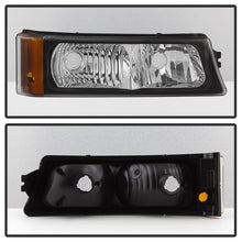 Load image into Gallery viewer, xTune Chevy Silverado 03-06 Projector Headlights 4pcs - LED Halo - Black PRO-JH-CSIL03-SET-BK - eliteracefab.com