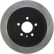 Load image into Gallery viewer, StopTech Premium High Carbon 13-14 Ford Mustang/Shelby GT500 Left Rear Disc Drilled Brake Rotor - eliteracefab.com