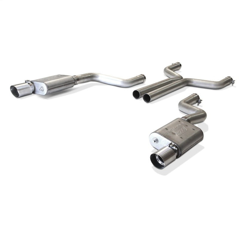 BBK 2015-16 Mustang GT Varitune Complete Cat Back Exhaust System (Includes Resonator Delete X-Pipe) BBK