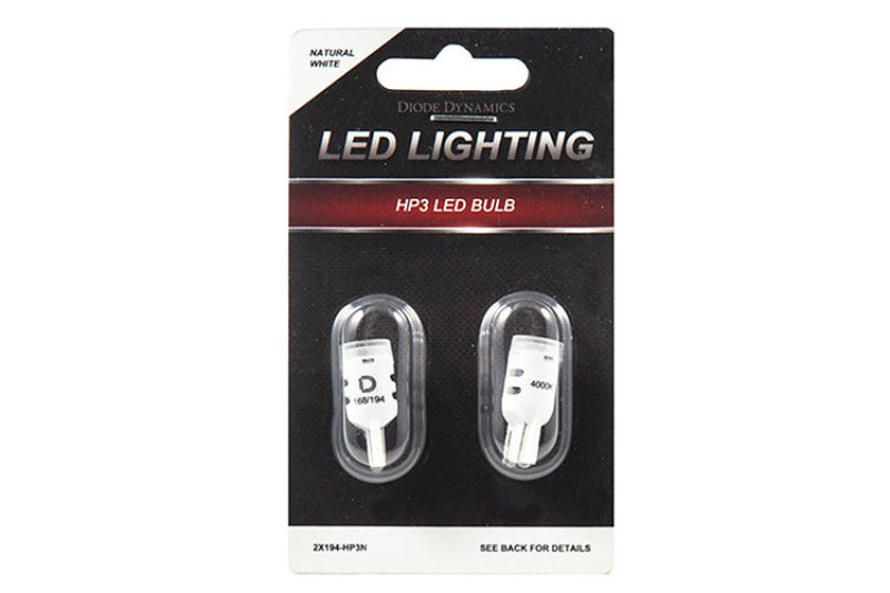 Diode Dynamics 194 LED Bulb HP3 LED Warm - White Short (Pair)