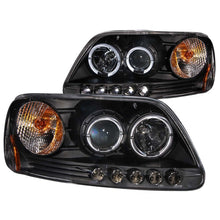 Load image into Gallery viewer, ANZO 1997.5-2003 Ford F-150 Projector Headlights w/ Halo and LED Black 1pc - eliteracefab.com