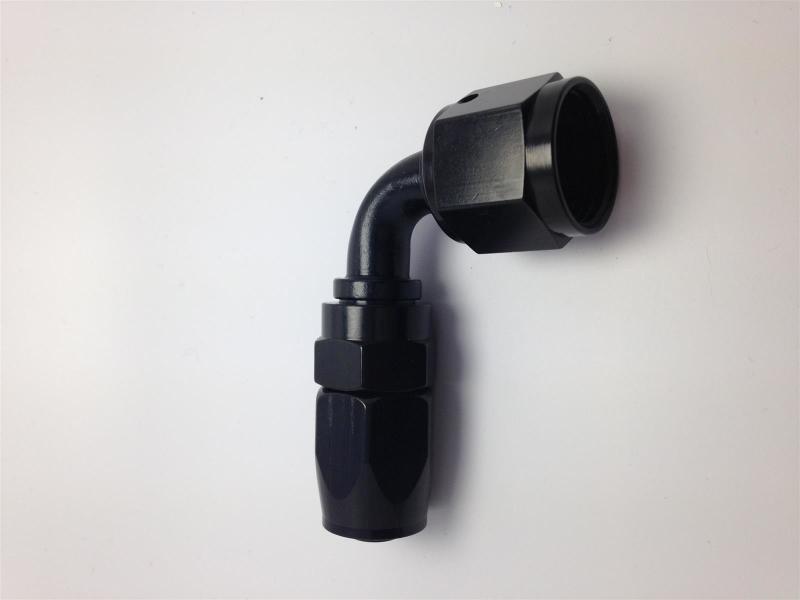 Fragola -10AN Male Rad. Fitting x 90 Degree Pro-Flow Hose End - Black - eliteracefab.com