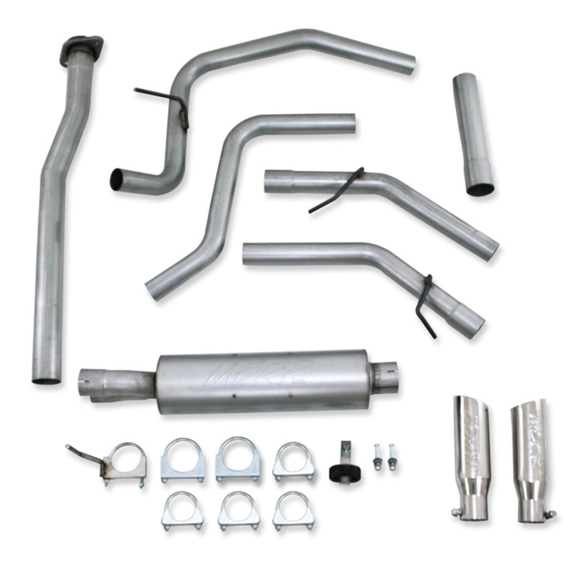 MBRP 11-12 Ford F-150 V6 Ecoboost Alum 2.5in Cat Back Dual Rear Exit Exhaust System - eliteracefab.com