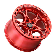 Load image into Gallery viewer, Weld Off-Road W906 17X9 Ledge Beadlock 5X127 ET-12 BS4.50 Candy Red / Red Ring 71.5