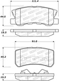 StopTech Premium Ceramic Brake Pads - 308.08680