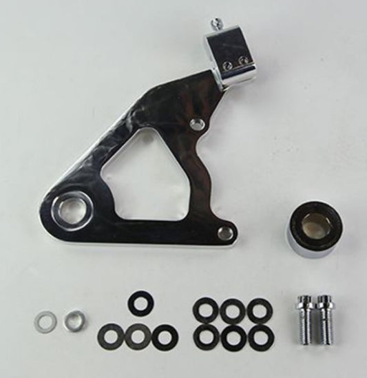 Wilwood Caliper Mounting Kit Polished w/Bracket GP310 2000-Present Softail Wilwood