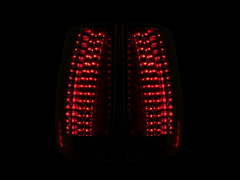 ANZO 2007-2014 Chevrolet Suburban LED Taillights Red/Clear - Escalade Look ANZO