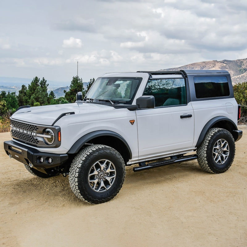 Westin 21-22 Ford Bronco (2-Door) PRO TRAXX 4 Oval Nerf Step Bars - Textured Black - eliteracefab.com