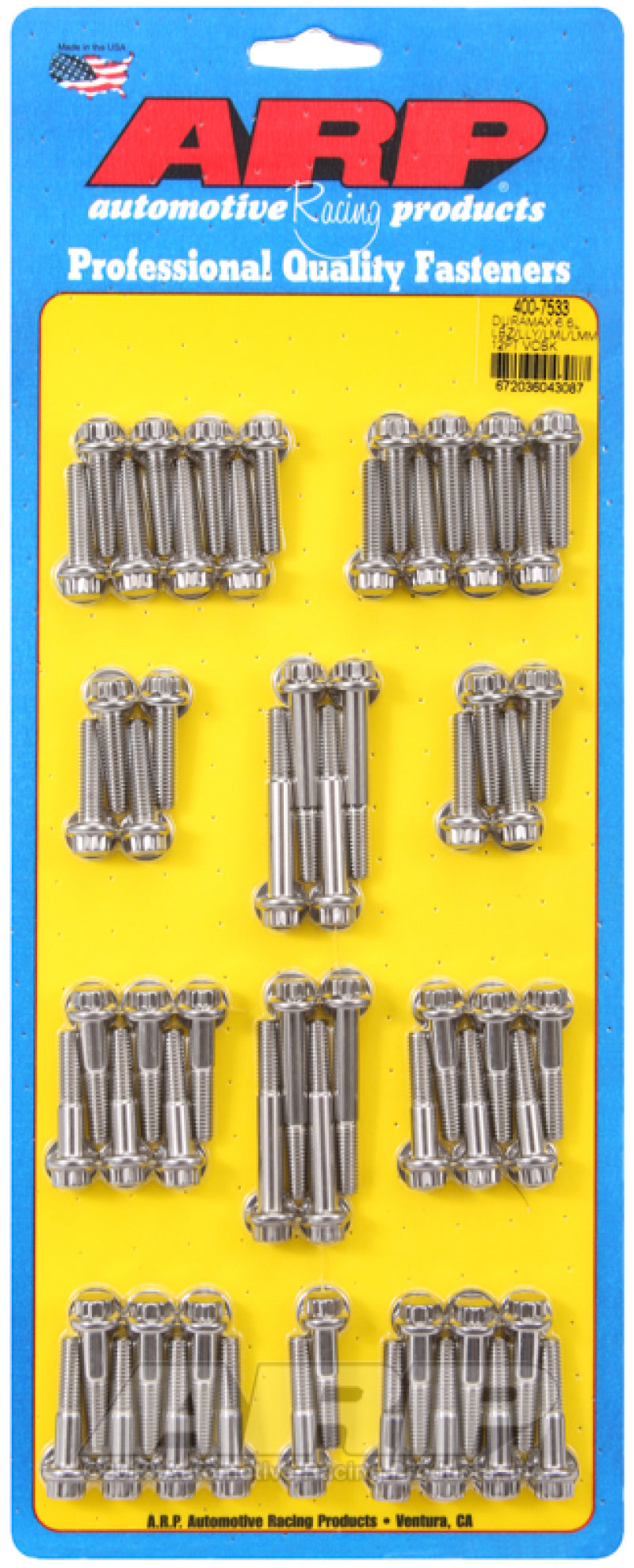 ARP Duramax 6.6L LBZ/LLY/LML/LMM 12pt Valve Cover Bolt Kit ARP