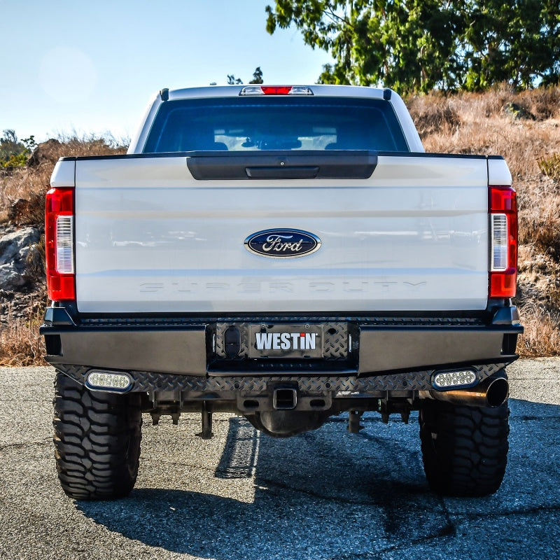 Westin 17-21 Ford F-250/350 HDX Bandit Rear Bumper - Black - eliteracefab.com