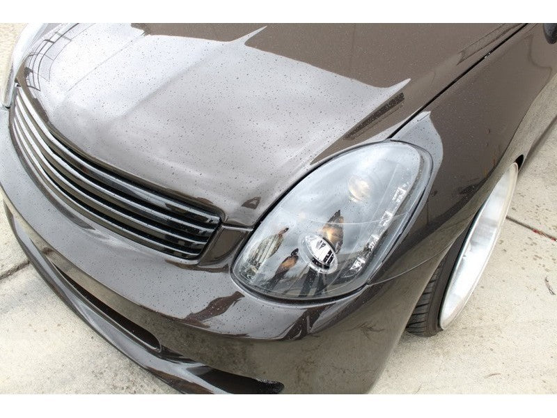 Spyder Infiniti G35 03-04 4DR Projector Halogen - LED Halo DRL Blk High H4 PRO-YD-IG35034D-DRL-BK - eliteracefab.com