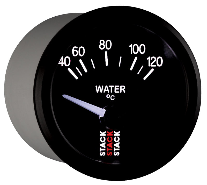 Autometer 52mm Stack Instruments 40-120 Degree C Electric Water Temperature Gauge - Black ST3207