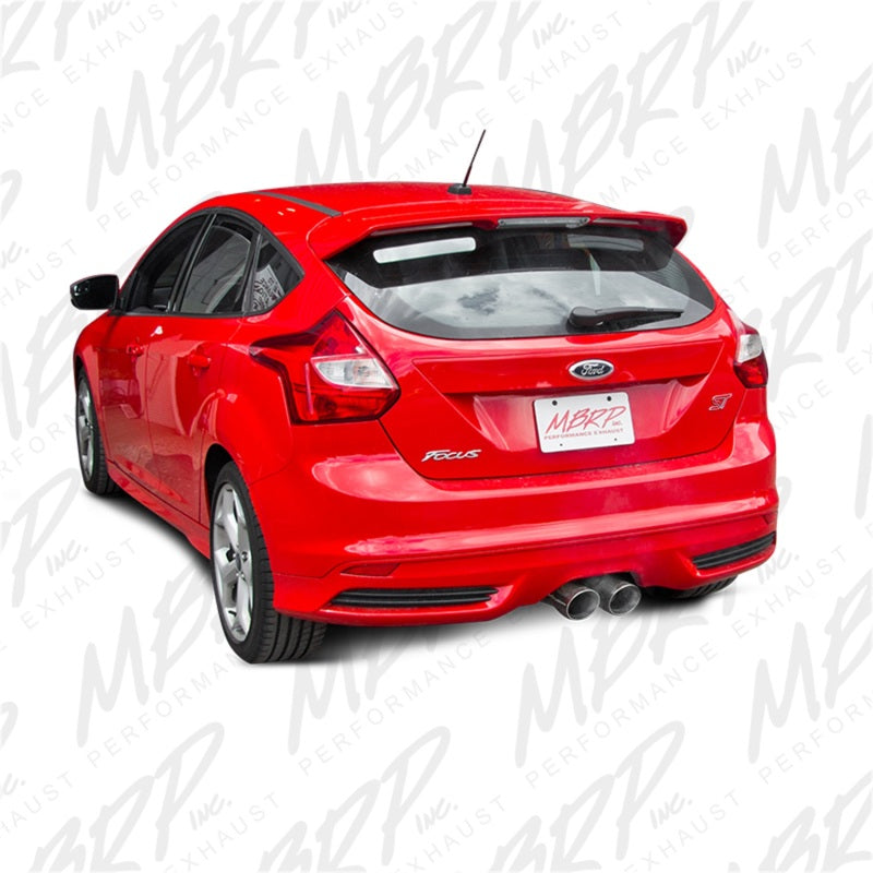 MBRP 13-14 Ford Focus ST 2.0L EcoBoost Dual Center Outlet T304 3in Cat Back - eliteracefab.com