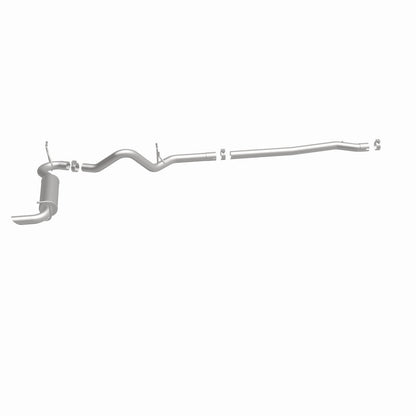 MagnaFlow 12-14 Jeep Wrangler 4dr Single Straight Rear P/S Exit Stainless C/B Performance Exhaust Magnaflow