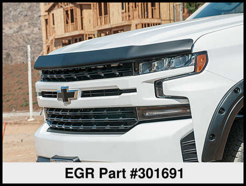 EGR 2019 Chevy 1500 Super Guard Hood Guard - Dark Smoke EGR