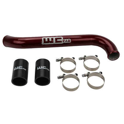 Wehrli 17-19 Chevrolet 6.6L L5P Duramax Upper Coolant Pipe - WCFab Red - eliteracefab.com