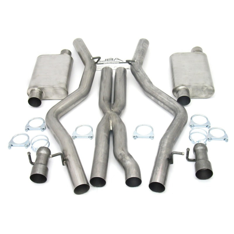 JBA 08-14 Dodge Challenger SRT8 6.1L/6.4L 409SS Dual Rear Exit Cat-Back Exhaust JBA